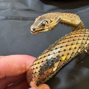 Whiting & Davis Gold Snake Bracelet